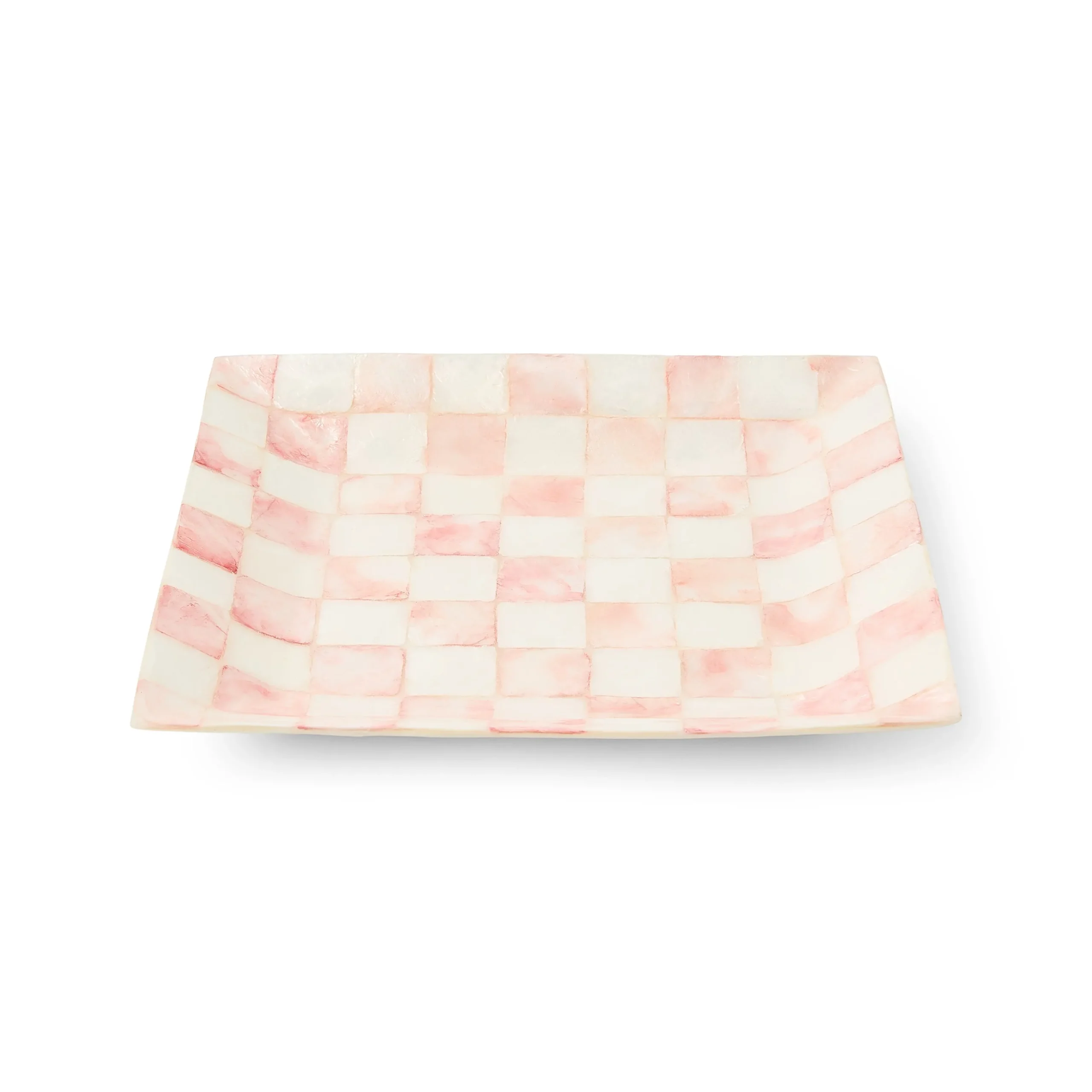 Rosy Check Capiz Catchall Tray