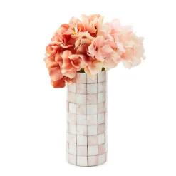 Rosy Check Capiz Small Vase