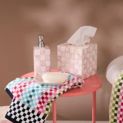 Rosy Check Capiz Soap Dish