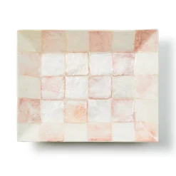 Rosy Check Capiz Soap Dish