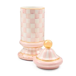 Rosy Check Ceramic Column Canister