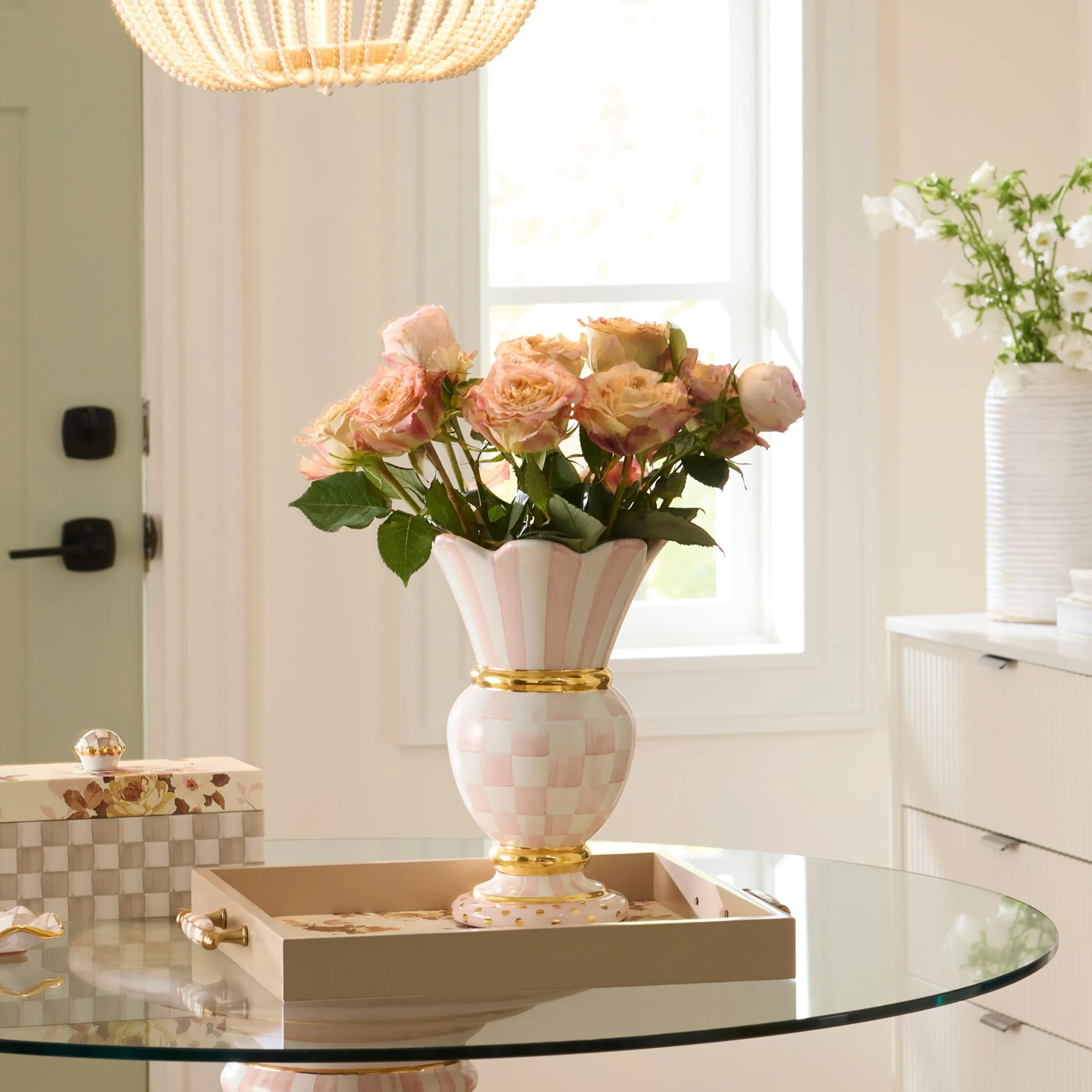 Rosy Check Ceramic Great Vase