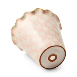 Rosy Check Ceramic Jumbo Garden Pot