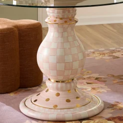 Rosy Check Ceramic Pedestal Table Base