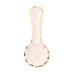 Rosy Check Ceramic Spoon Rest