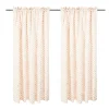 Rosy Check 84" Curtain Panel
