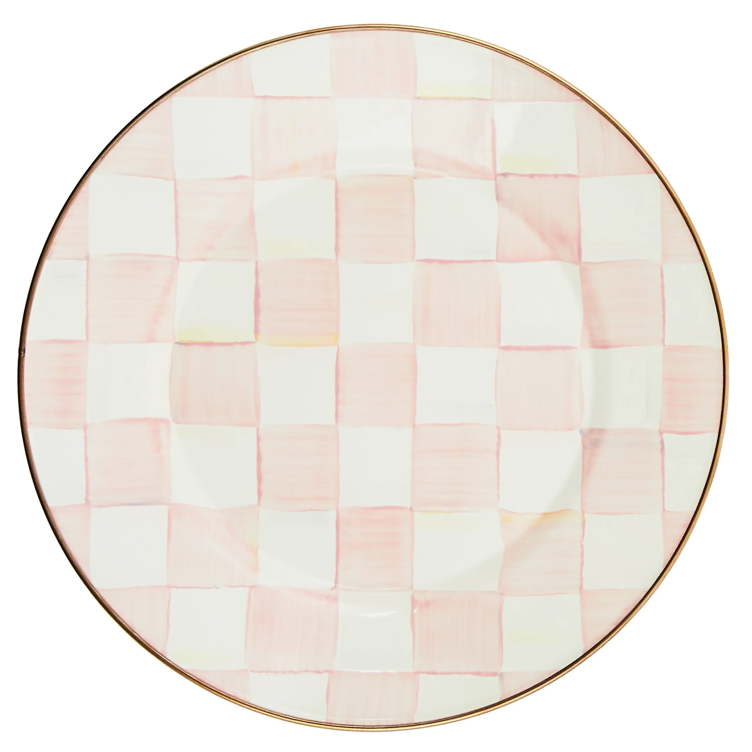Rosy Check Dinner Plate