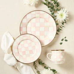 Rosy Check Dinner Plate