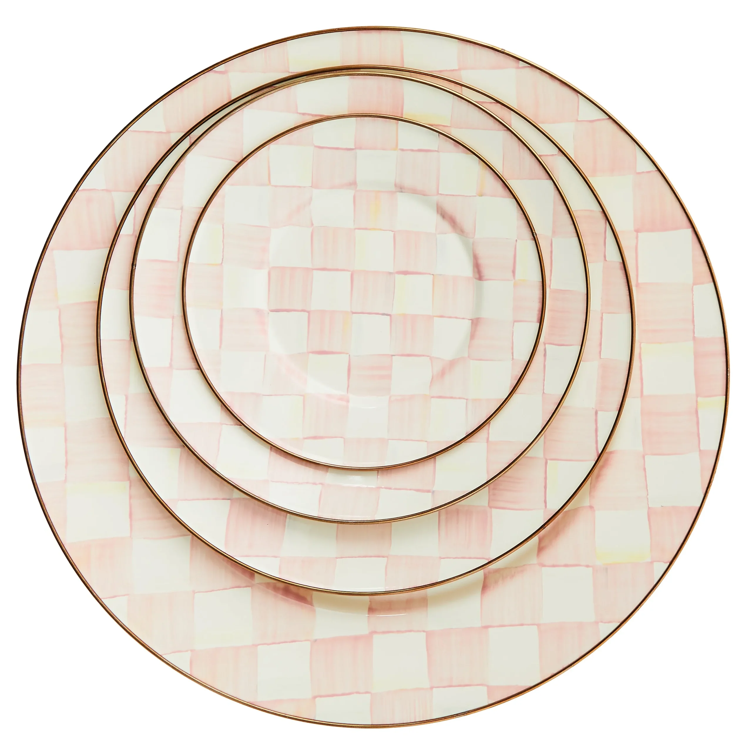 Rosy Check Dinner Plate