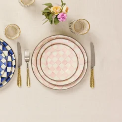 Rosy Check Dinner Plate