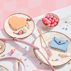 Rosy Check Dinner Plate