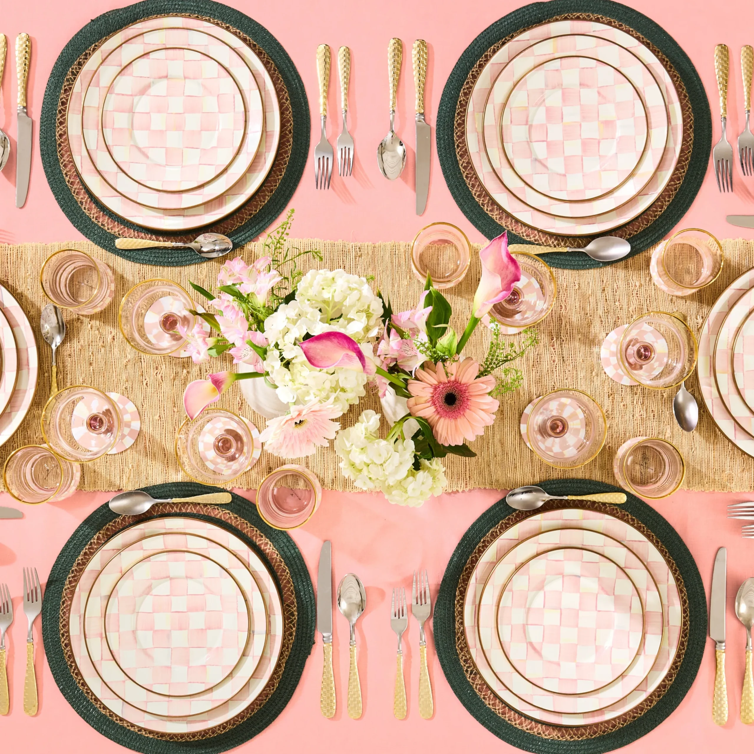 Rosy Check Dinner Plate