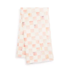 Rosy Check Dish Towel
