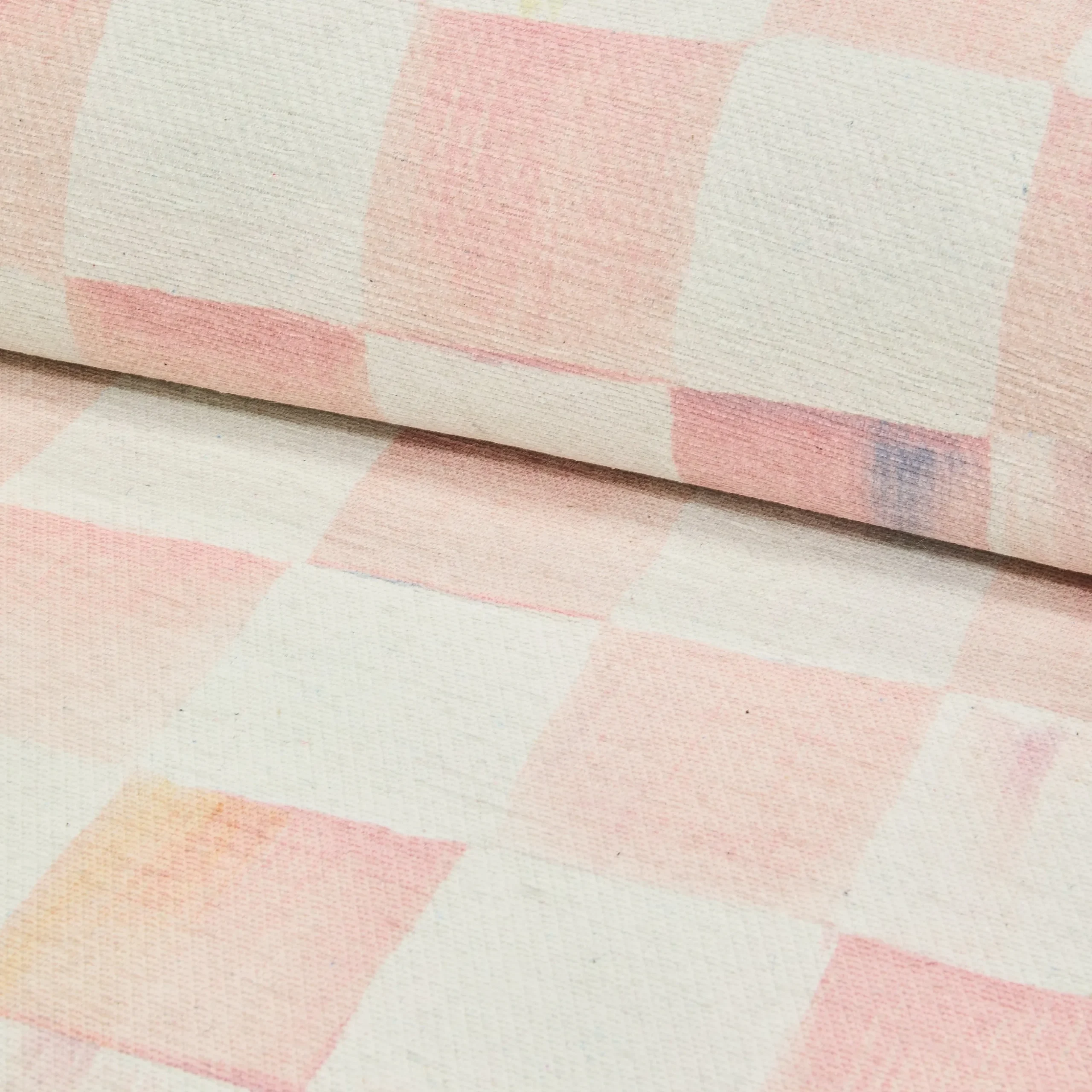 Rosy Checkered 5' x 7'6" Washable Rug