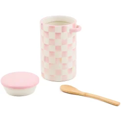 Rosy Check Farmhouse Canister