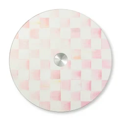 Rosy Check Glass Lazy Susan