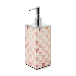 Rosy Check Glass Soap Pump