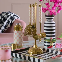 Rosy Check 3260 Gold Cocktail Set