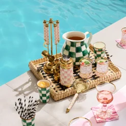 Rosy Check 3260 Gold Cocktail Set