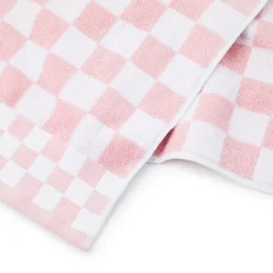 Rosy Check Hand Towel