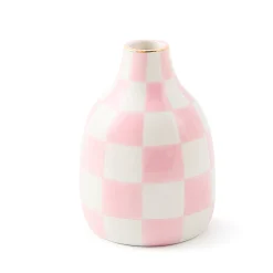 Rosy Check Heart Bud Vase