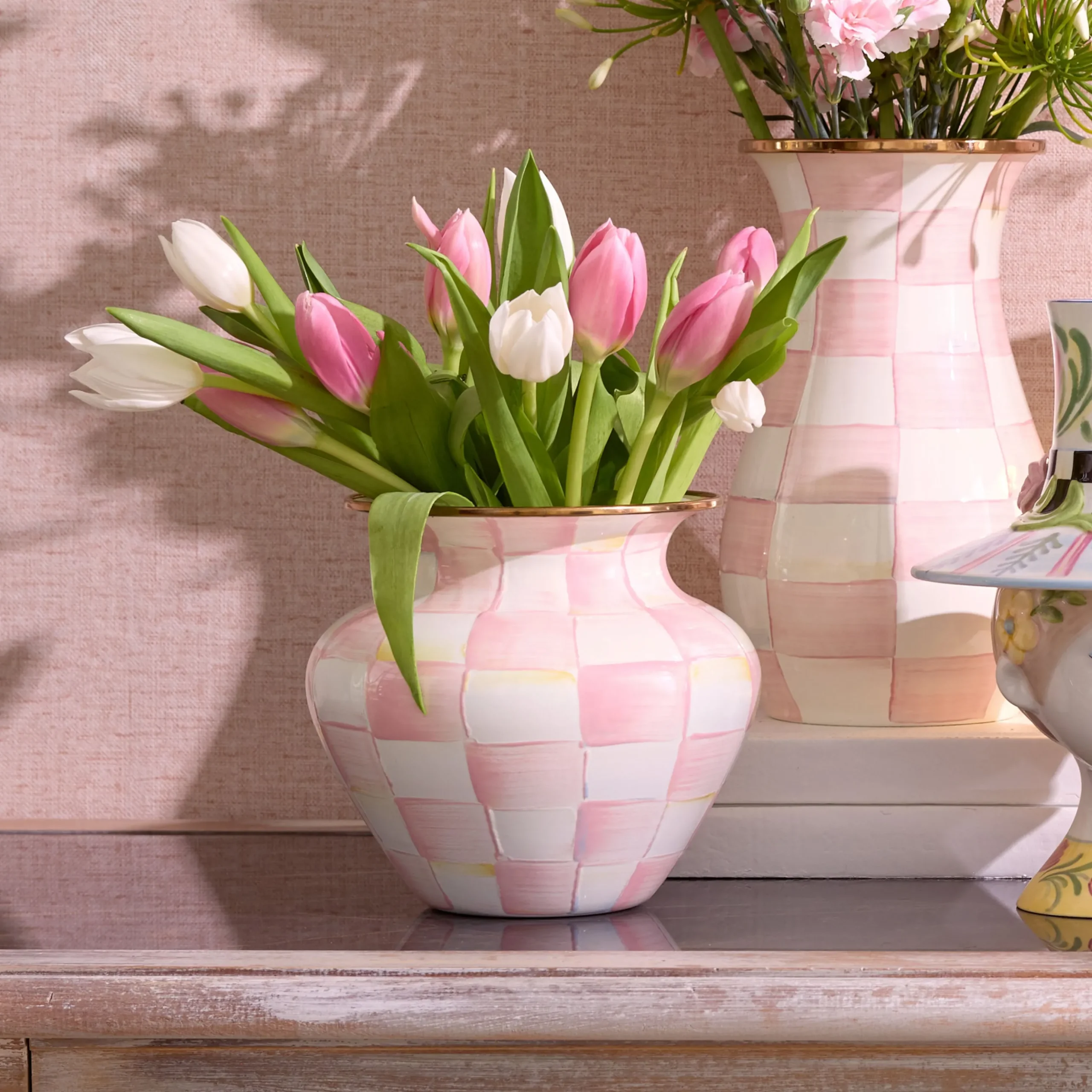 Rosy Check Large Vase