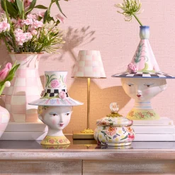 Rosy Check LED Rechargeable Cafe Table Lamp