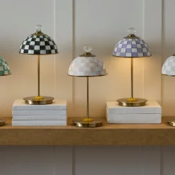 Rosy Check LED Rechargeable Dome Table Lamp