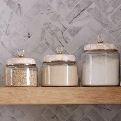 Rosy Check Medium Kitchen Canister
