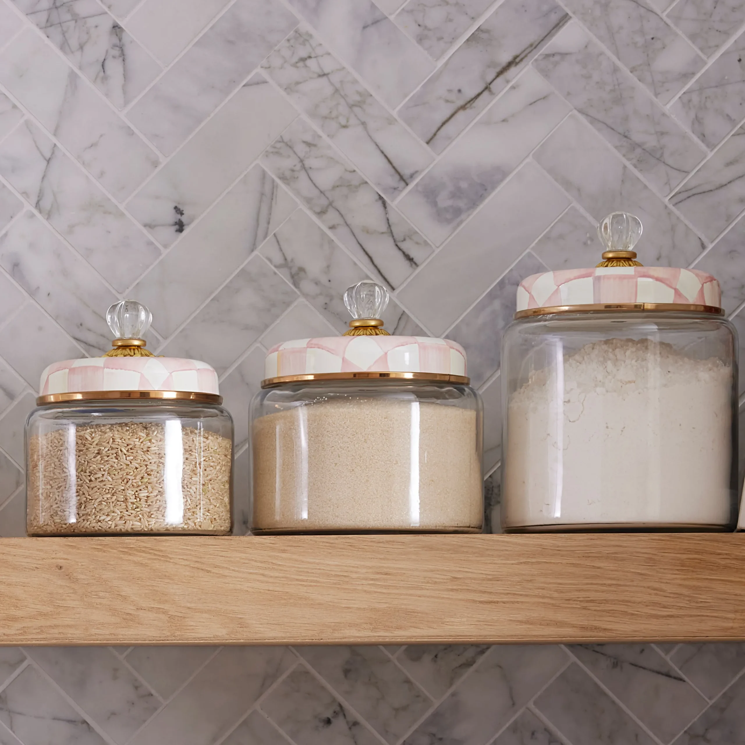 Rosy Check Medium Kitchen Canister