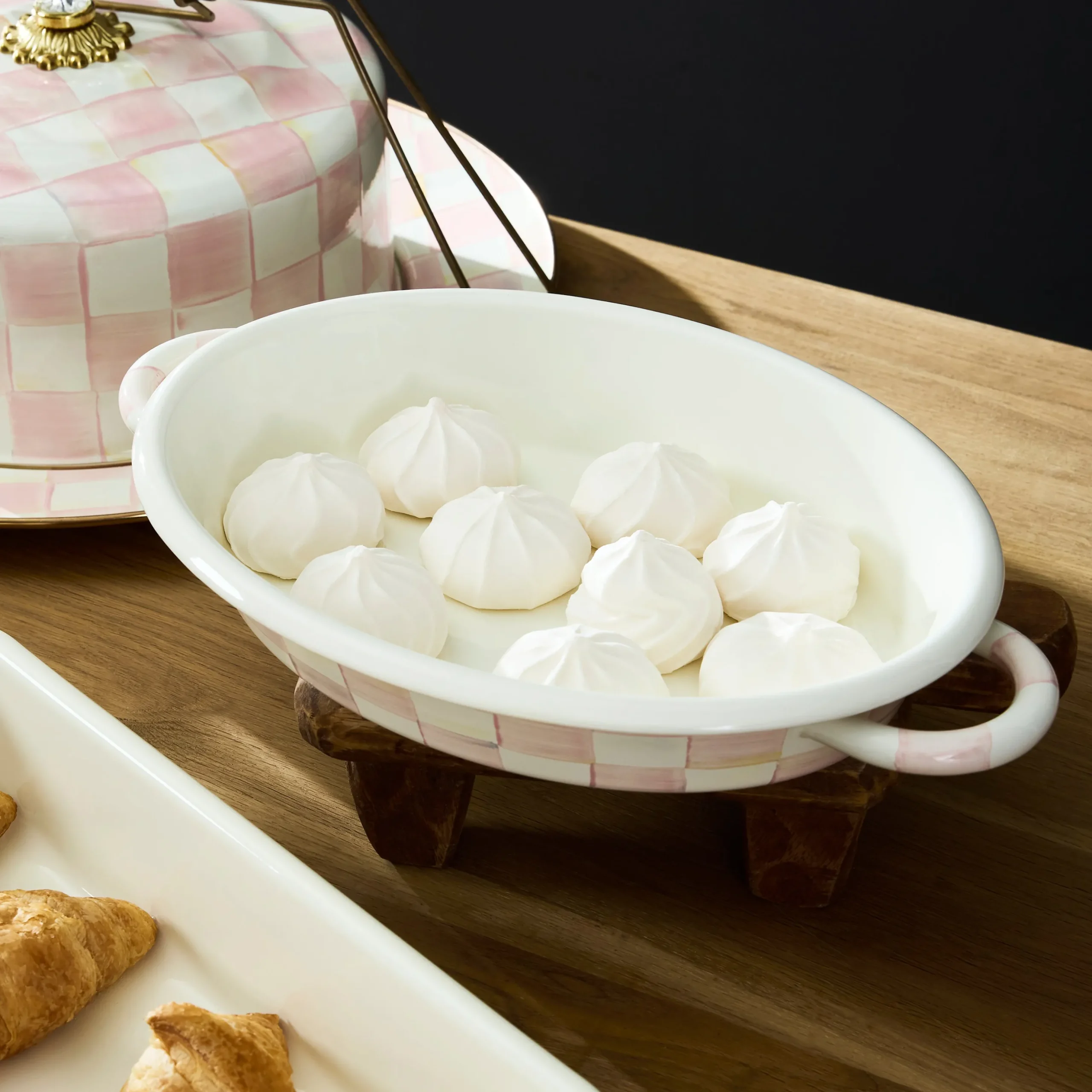 Rosy Check Medium Oval Gratin Dish