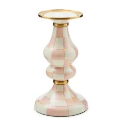 Rosy Check Medium Pillar Candlestick