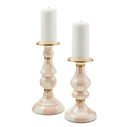 Rosy Check Medium Pillar Candlestick