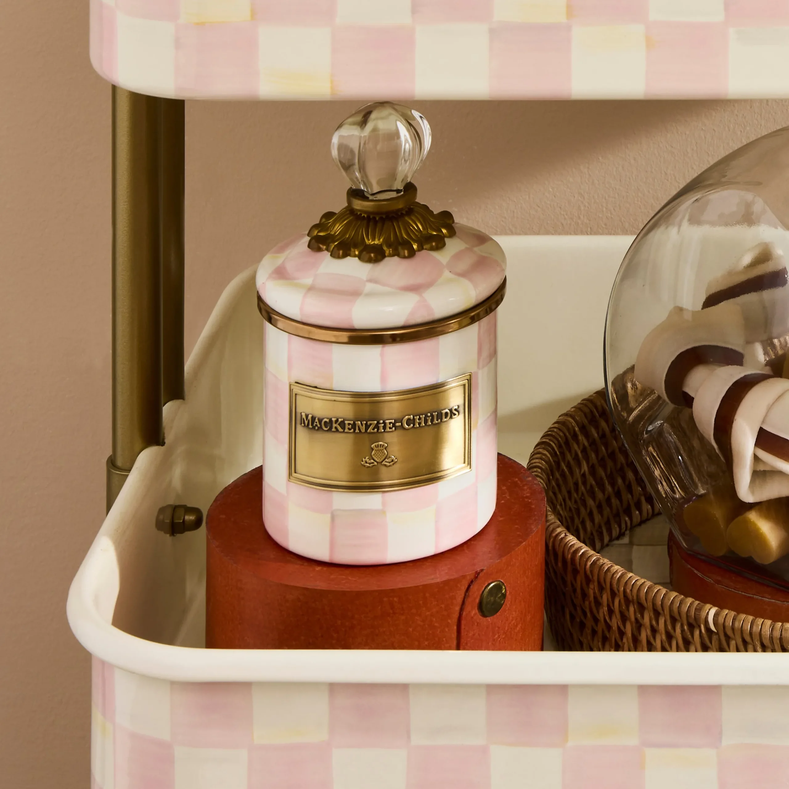 Rosy Check Mini Canister