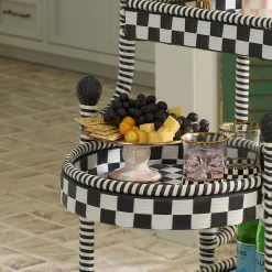 Rosy Check Mini Pedestal Platter