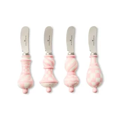 Rosy Check Party Spreaders, Set of 4