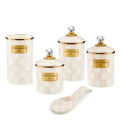 Rosy Check 5pc Kitchen Essentials Set