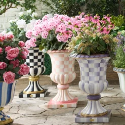 Rosy Check Pedestal Urn