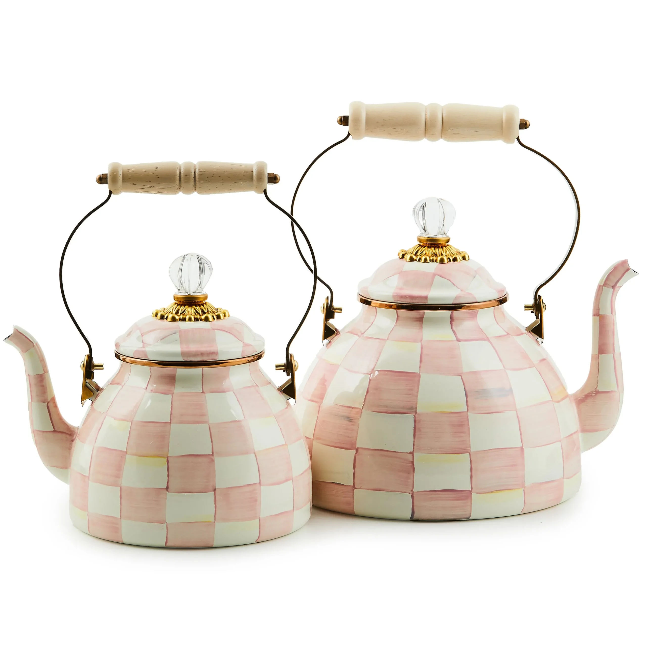 Rosy Check 2 Quart Tea Kettle