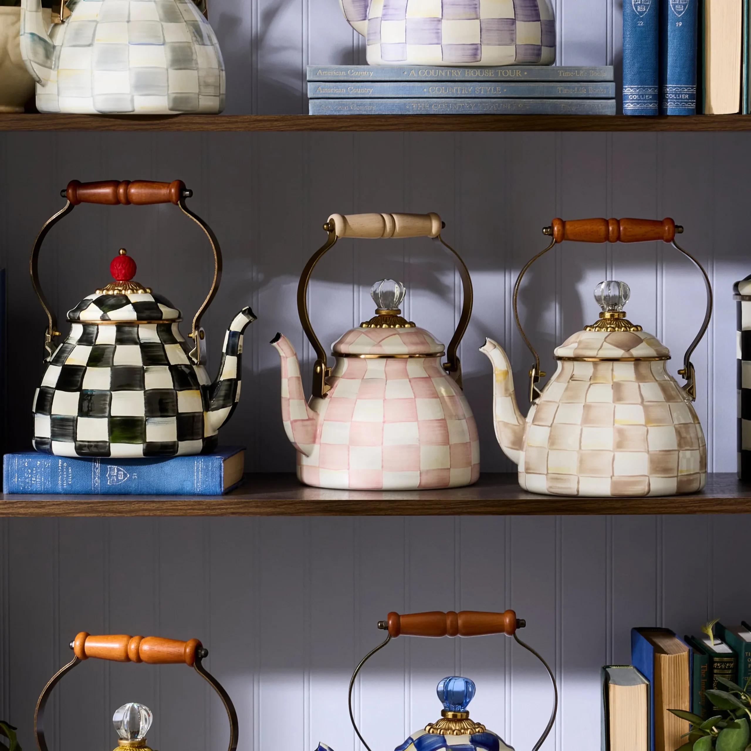 Rosy Check 2 Quart Tea Kettle