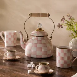 Rosy Check 2 Quart Tea Kettle