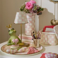 Rosy Check Round Tray