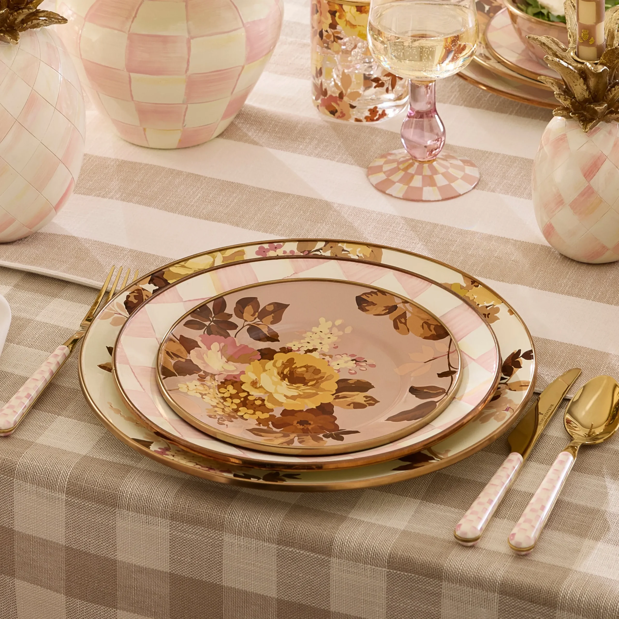 Rosy Check Salad/Dessert Plate