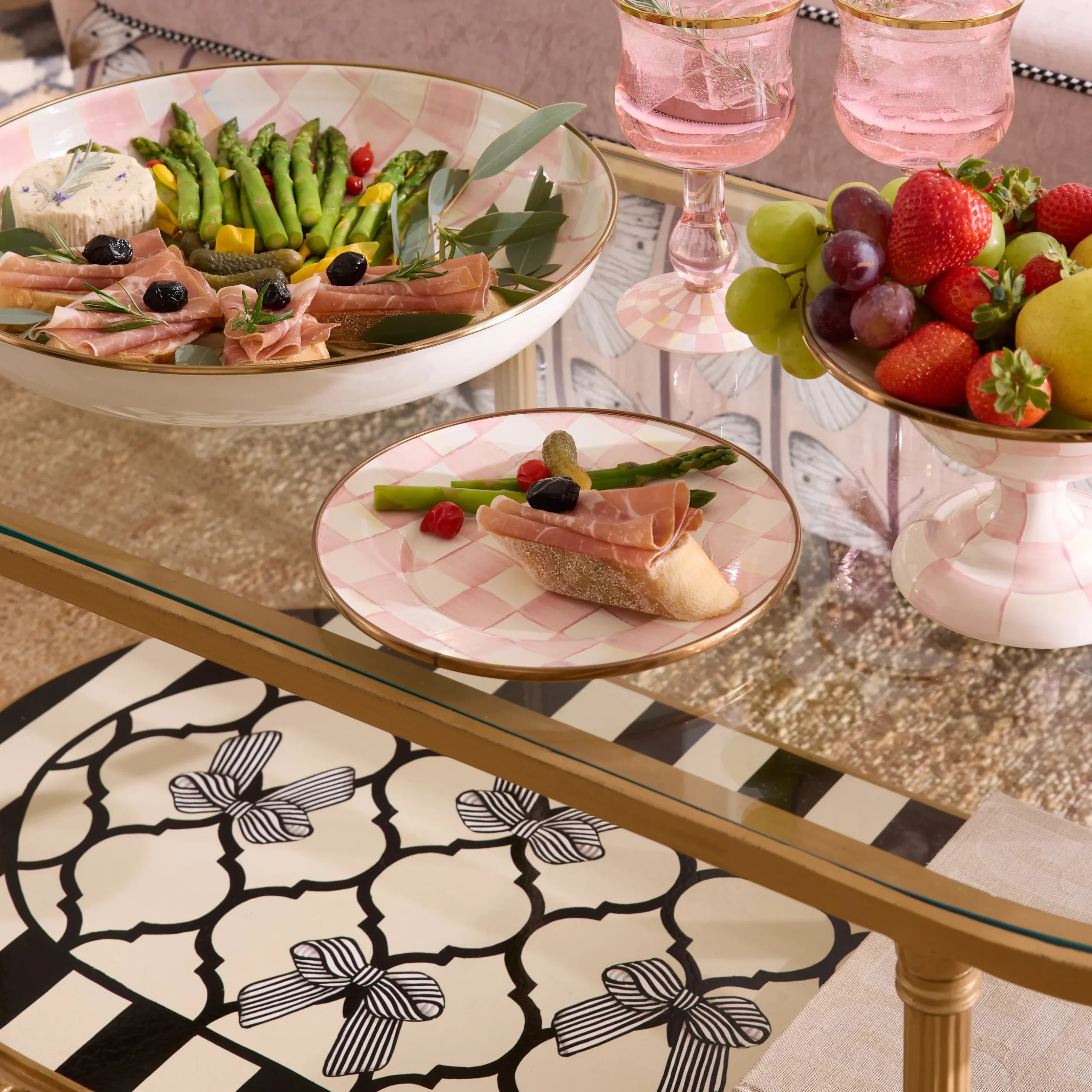 Rosy Check Salad/Dessert Plate