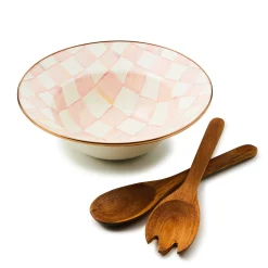 Rosy Check Salad Serving Set