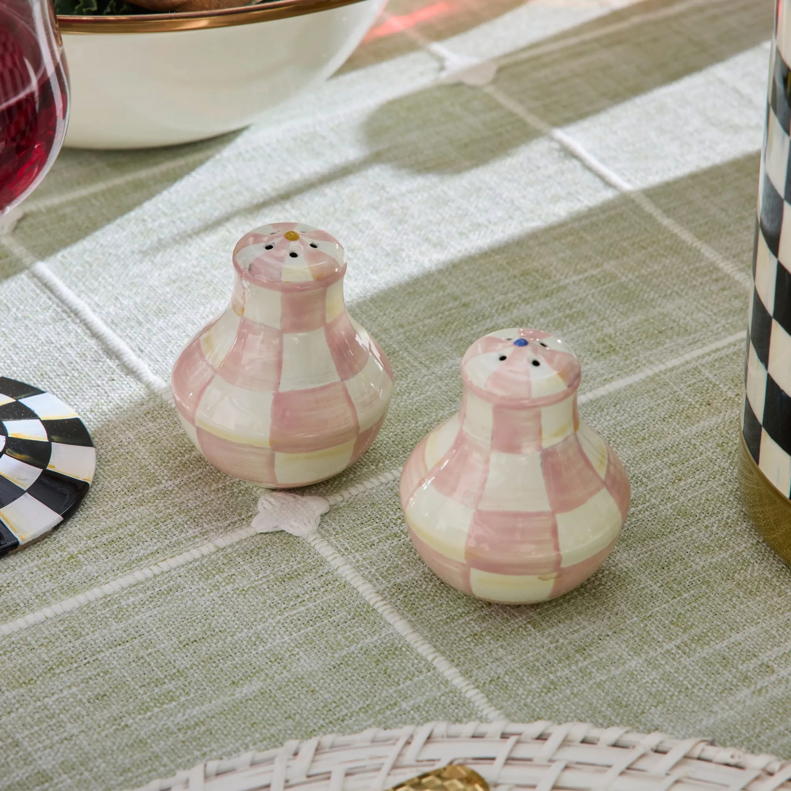 Rosy Check Salt & Pepper Shakers