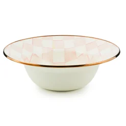 Rosy Check Serving Bowl
