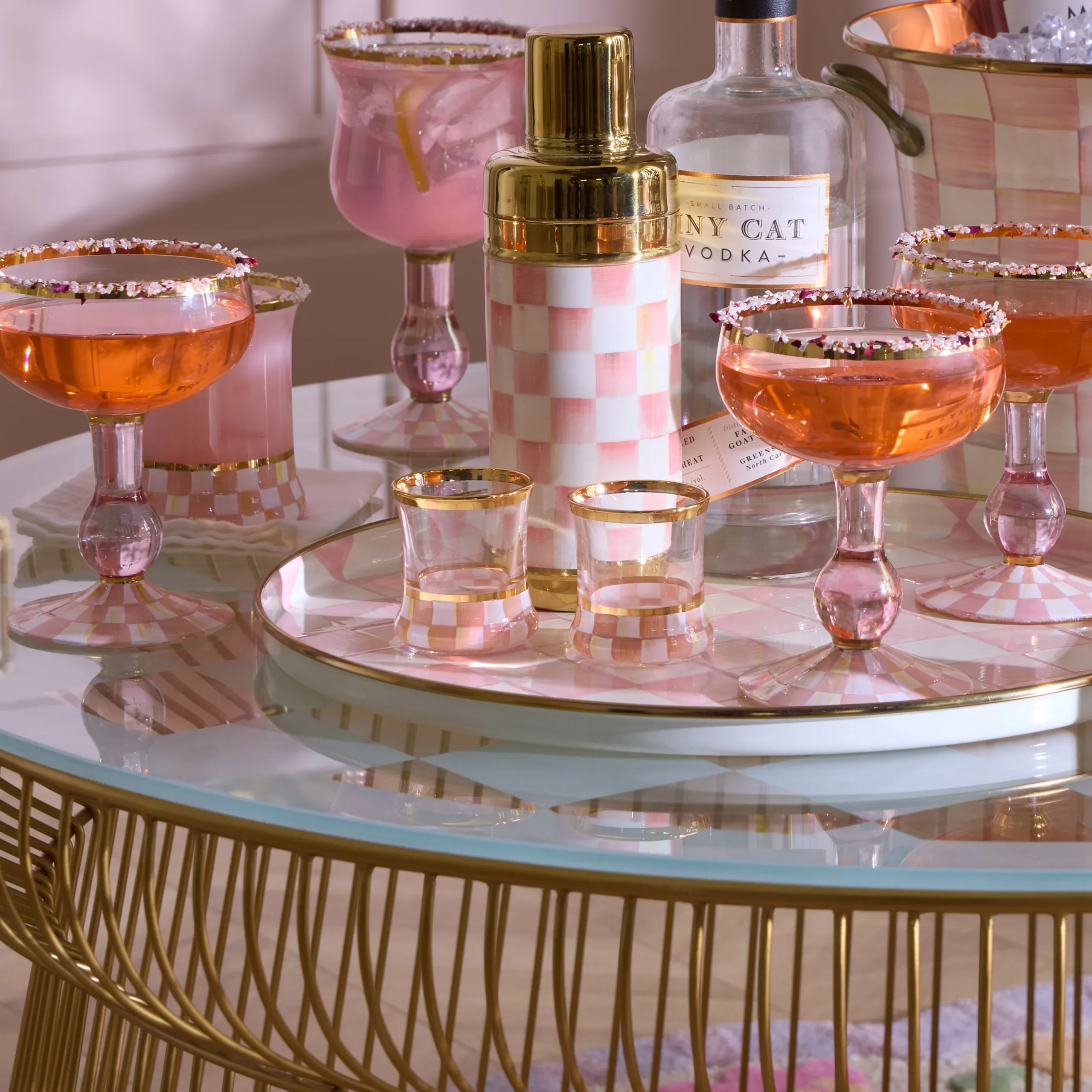 Rosy Check Shot Glass