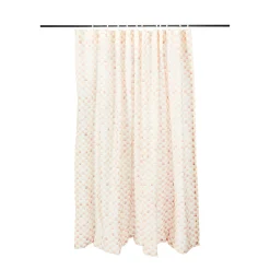 Rosy Check Shower Curtain