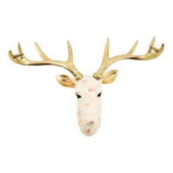 Rosy Check Small Deer Wall Decor